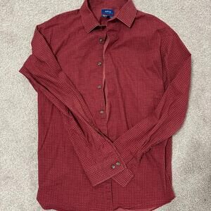 Apt. 9 Men's Red and Burgundy Shirt
